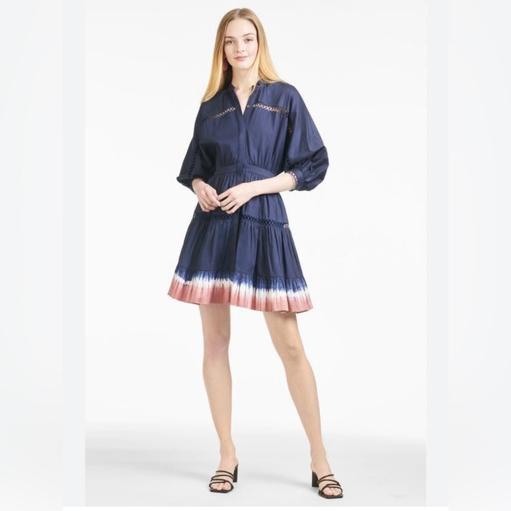 Sachin & Babi Piper Midnight Dip Dye Dress $395 Size XS NWT